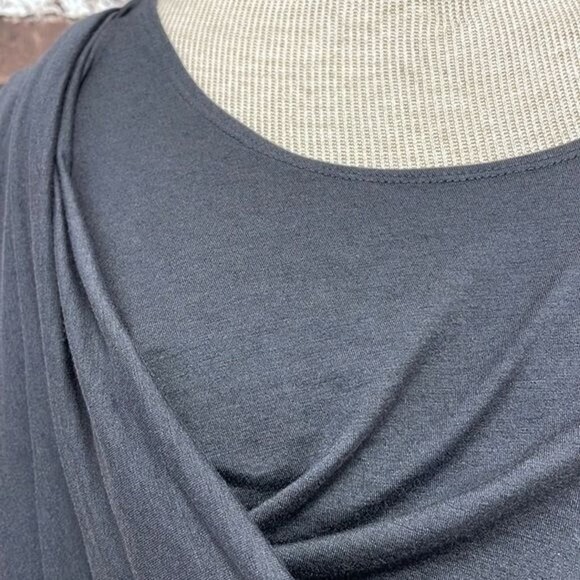 Vince Sleeveless Dress Grey Jersey Knit Modal Draped Size Small - Picture 6 of 15